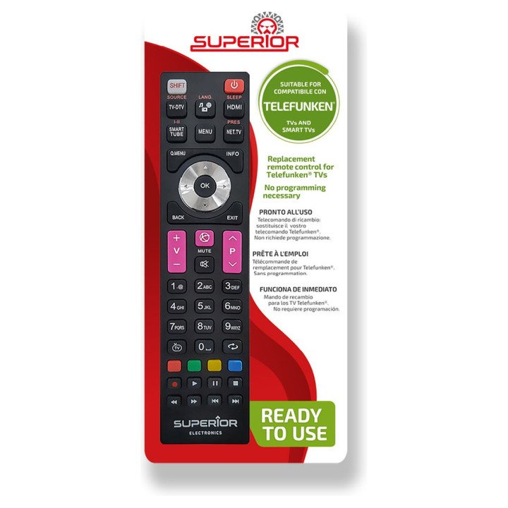 Mando a distancia Telefunken de recambio, listo para usar | man2.es