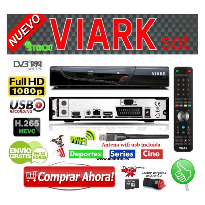 Receptor de satélite Viark Sat HD
