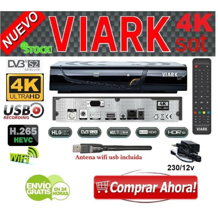 Receptor de satélite Viark Sat 4K