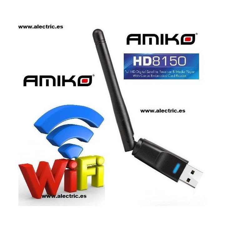 Antena wifi USB para Amiko 8150 HD