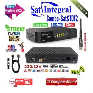 Receptor combo Sat Integral S-1432HD satélite + TDT | man2.es