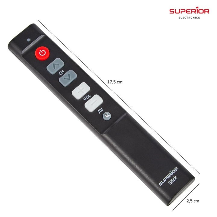 Stick: mando universal de teclas grandes | Virgen o programado | man2.es