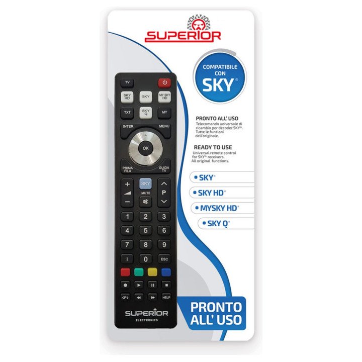 Mando de recambio Sky (Sky HD, My Sky HD, Sky Q), listo para usar | man2.es
